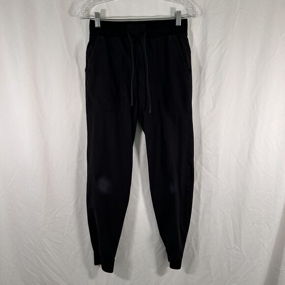 lululemon athletica Pants - Lululemon Joggers Women's Small Black Pull On Drawstring Pockets High Rise